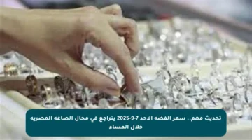 تحديث مهم.. سعر الفضة الأحد 7-9-2025 يتراجع في محال الصاغة المصرية خلال المساء